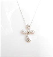 Collana Orelù Donna in Oro bianco Diamante 0.13 Ct CLD1293-D24 - CLD1293-D24